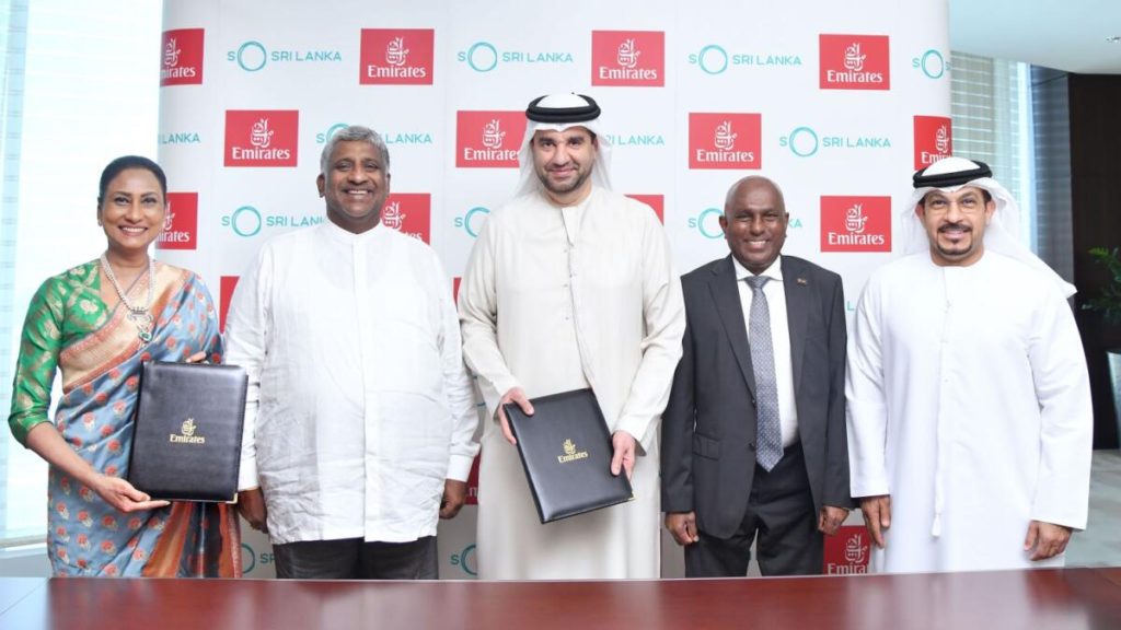 Emirates Airlines and Sri Lanka Tourism Bureau sign MoU to revive the trade and tourism industry