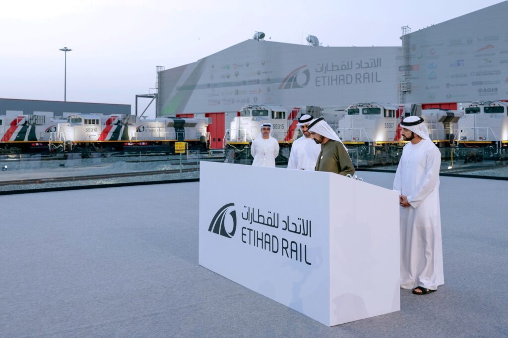 H. H. Sheikh Mohammed Unveils the National Railway Network H. H. Sheikh Mohammed Unveils the National Railway Network