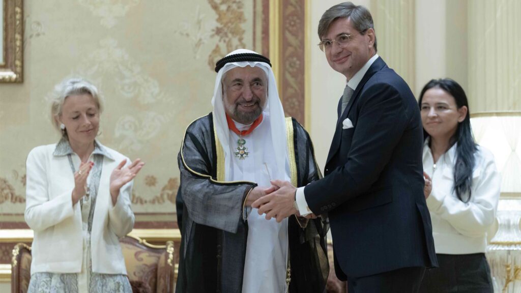 Ruler Of Sharjah Receives The Order Of The Legion Of Honour Ruler Of Sharjah Receives The Order Of The Legion Of Honour