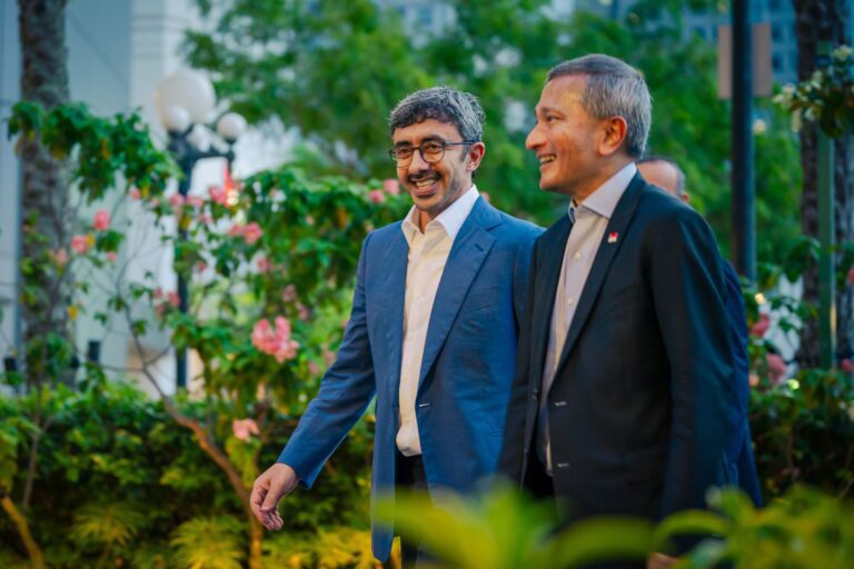Abdullah bin Zayed, Singapore’s FM Discuss Collaboration Abdullah bin Zayed, Singapore's FM Discuss Collaboration