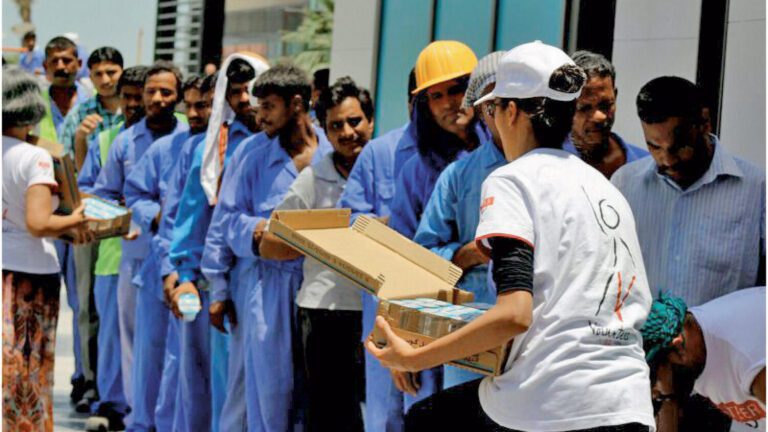 Dubai Residents Step Up to Cool Down Labourers Dubai Residents Step Up to Cool Down Labourers