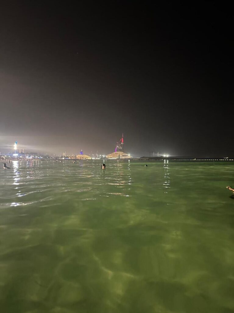 Dubai Residents Flock to Night Beaches to Escape the Heat