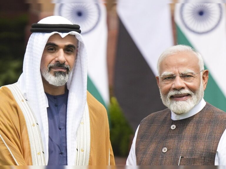 PM Modi in Discussions with Abu Dhabi Crown Prince PM Modi in Discussions with Abu Dhabi Crown Prince