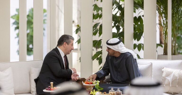 UAE President and Kurdistan PM Discuss Strengthening Cooperation