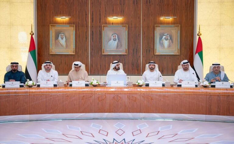 UAE government meeting discussing economic and social policies