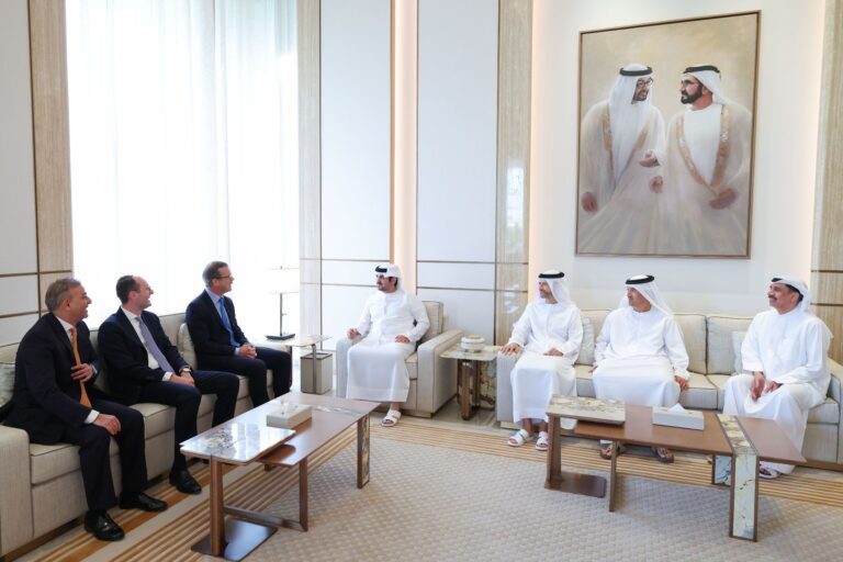 Sheikh Maktoum meeting with LGT Group Chairman.