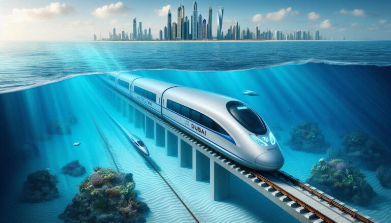 UAE plans an underwater high-speed bullet train to connect Dubai and Mumbai, revolutionizing regional travel.