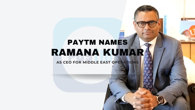 Paytm appoints Ramana Kumar as CEO for its Middle East operations, strengthening its regional fintech leadership.