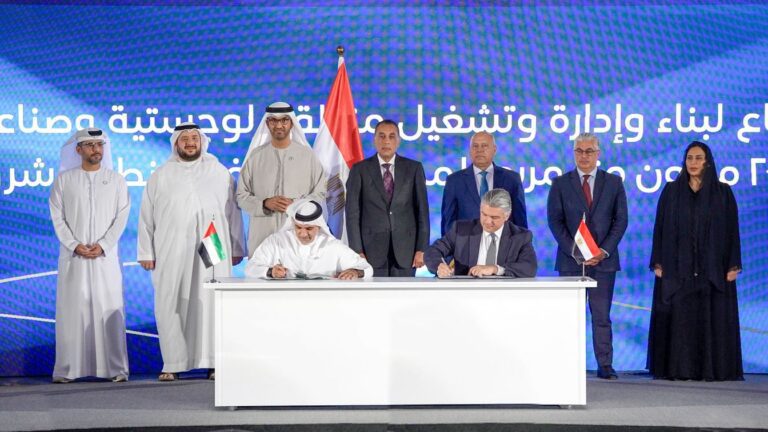 AD Ports and SCZONE sign 50-year deal to develop KEZAD East Port Said Zone.