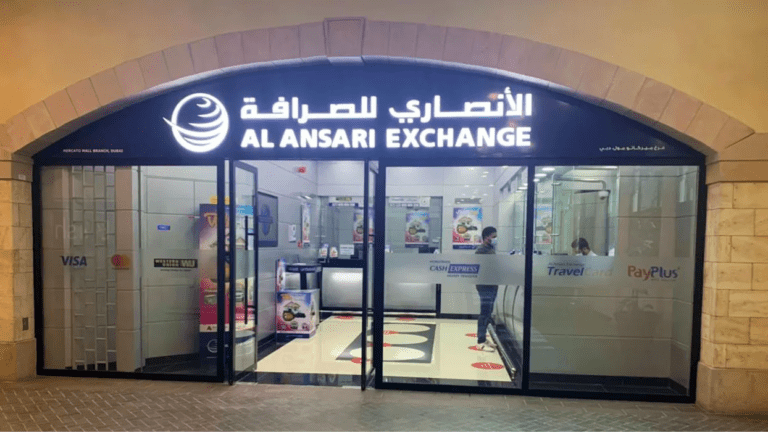 UAE workers accessing ILOE insurance benefits at Al Ansari Exchange branch