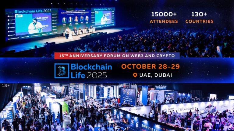 The 15th Anniversary Blockchain Life Forum gathers global crypto leaders in Dubai on October 28–29