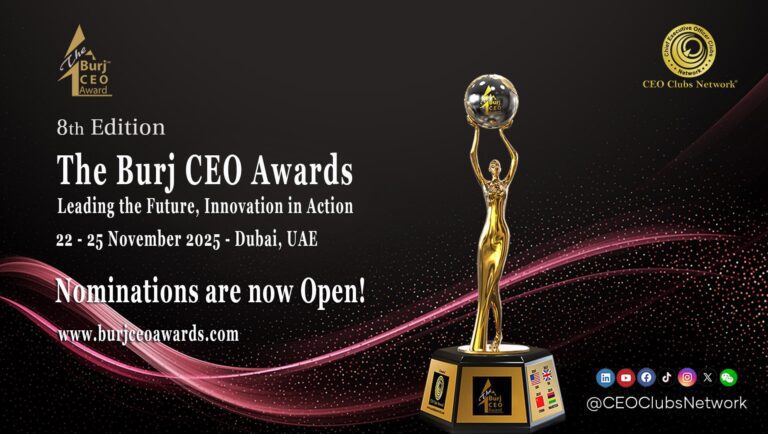 8th Burj CEO Awards 2025 set to celebrate global innovation and leadership excellence