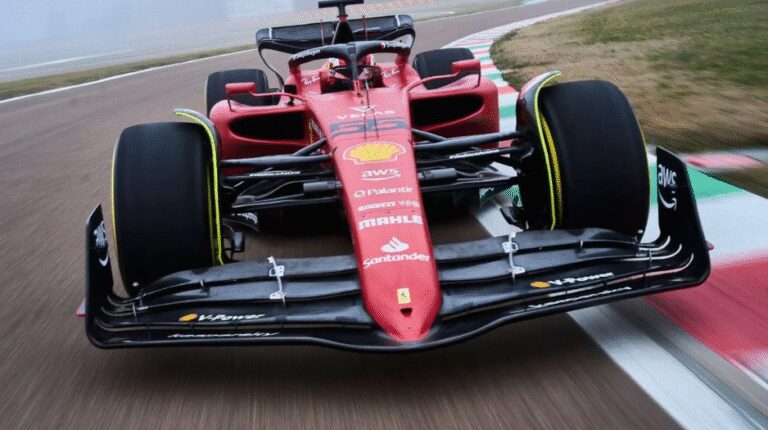 F1 car front wing test