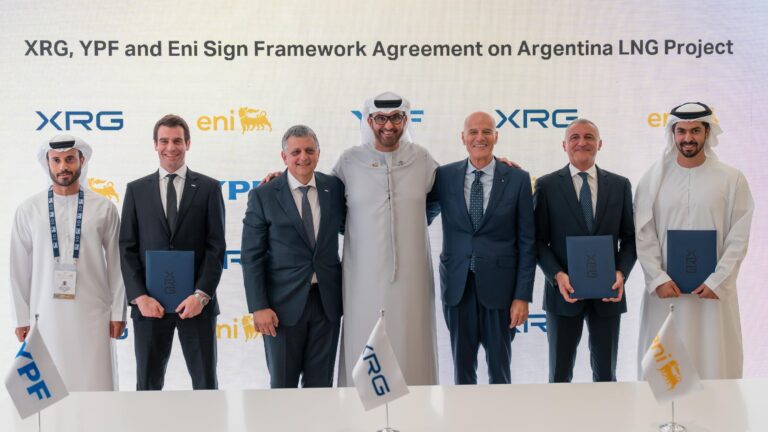 XRG, YPF, and Eni sign framework agreement for Argentina LNG project collaboration.