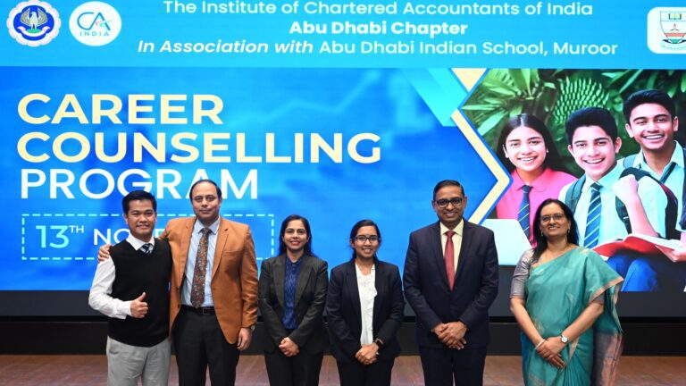 ICAI Abu Dhabi Chapter Inspires Future Professionals at ADIS Muroor ICAI Abu Dhabi Guides Students Toward Future Career Paths