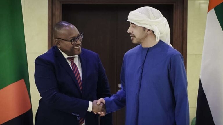 UAE and Zambia discuss strengthening bilateral ties diplomatic meeting