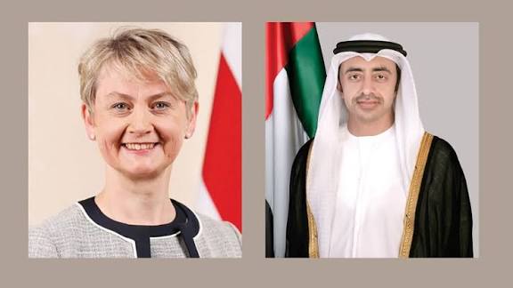 Sheikh Abdullah Meets UK Foreign Secretary for Bilateral Discussions