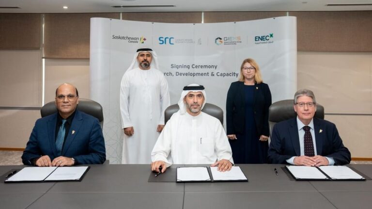 ENEC partners with two Canadian institutions to advance nuclear research