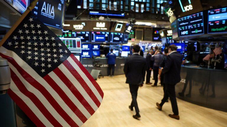 Wall Street closes higher as US stocks gain showing Wall Street stock market rise and US equities closing higher
