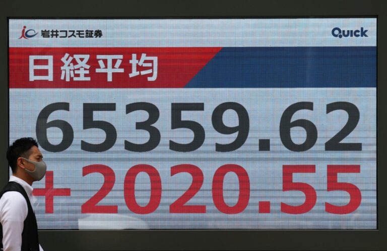 Japan’s Nikkei Stock Index Crosses 65,000 Mark for the First Time